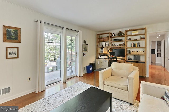 4614 Demby Dr, Fairfax, VA 22032 - living room with baseboards and light wood-style flooring