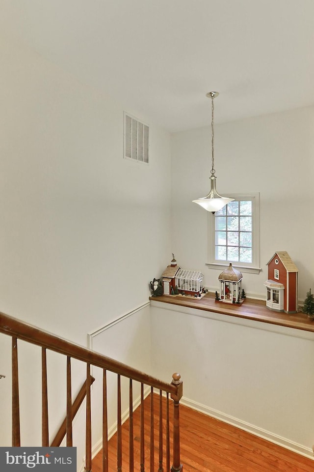 4614 Demby Dr, Fairfax, VA 22032 - stairs featuring wood finished floors and baseboards