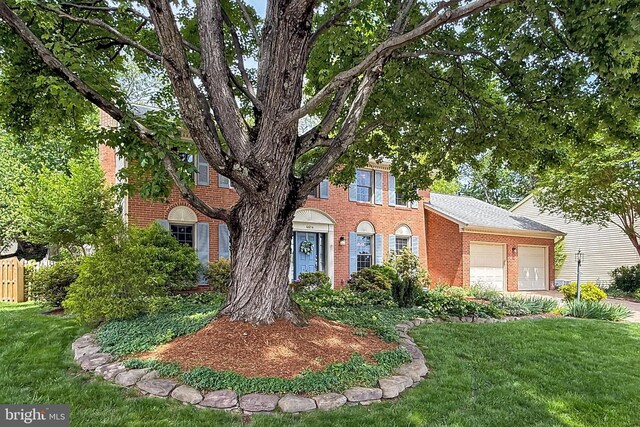 4614 Demby Dr, Fairfax, VA 22032 - colonial home with brick siding and an attached garage