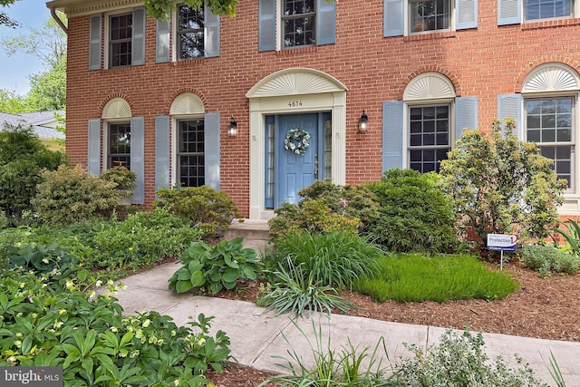 4614 Demby Dr, Fairfax, VA 22032 - doorway to property featuring brick siding