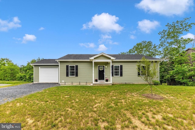 3510 Middleway Pike, Bunker Hill, WV 25413 - single story home featuring a front yard, driveway, and a garage