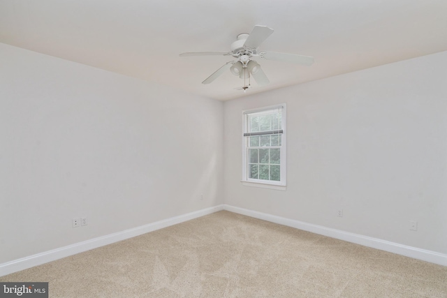 3910 Corbin Hall Ln, Fredericksburg, VA 22408 - empty room with light colored carpet, baseboards, and a ceiling fan
