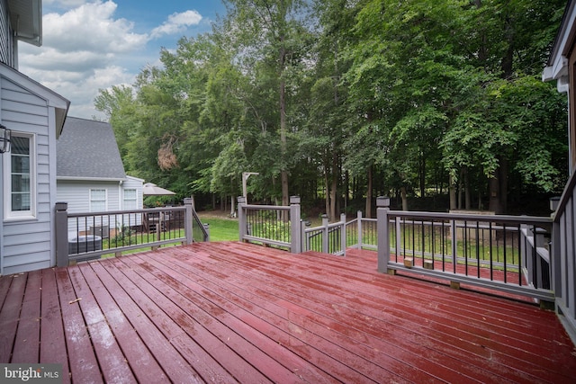 3910 Corbin Hall Ln, Fredericksburg, VA 22408 - view of wooden terrace