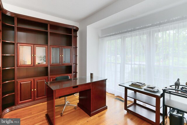 8265 Private Ln, Annandale, VA 22003 - home office with light wood finished floors