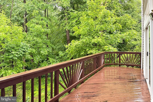 8265 Private Ln, Annandale, VA 22003 - deck featuring a wooded view