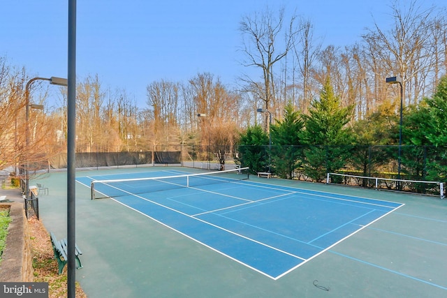 8265 Private Ln, Annandale, VA 22003 - view of tennis court featuring fence and community basketball court