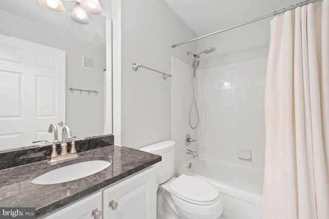 713 Norfolk Ln, Alexandria, VA 22314 - full bath with toilet, vanity, and shower / bath combination with curtain