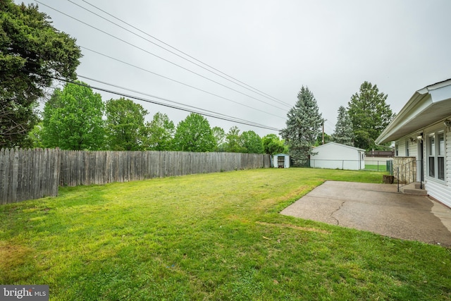 view of yard featuring a patio