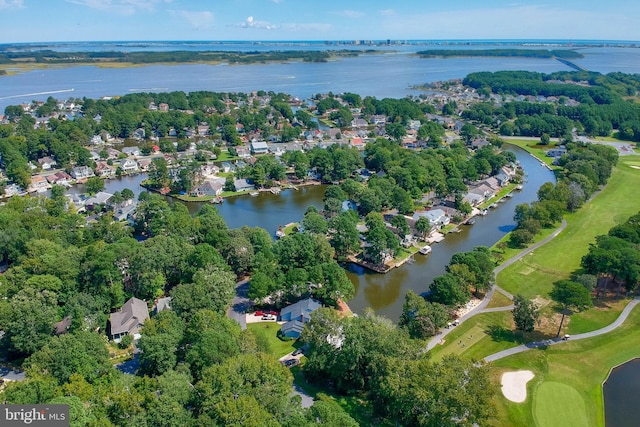 20 Links Ln, Ocean Pines, MD 21811 - view of property location featuring a large body of water, nearby suburban area, a tree filled landscape, and a golf course