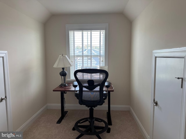 41259 Gloucester Dr, Rehoboth Beach, DE 19971 - office space with lofted ceiling, carpet floors, and baseboards