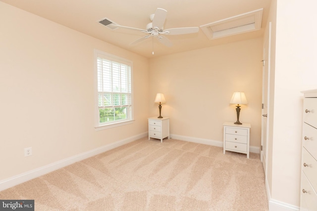 41259 Gloucester Dr, Rehoboth Beach, DE 19971 - unfurnished bedroom featuring attic access, light carpet, and baseboards