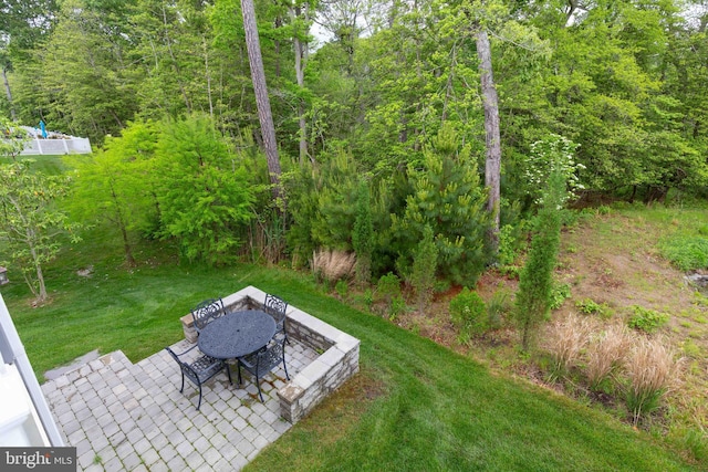 41259 Gloucester Dr, Rehoboth Beach, DE 19971 - view of green lawn featuring a patio area