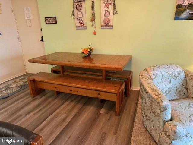 72nd St Unit 35, Ocean City, MD 21842 - dining room with wood finished floors and baseboards