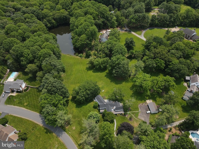 1435 Hunter View Farms, Vienna, VA 22182 - aerial overview of property's location with a nearby body of water and a forest