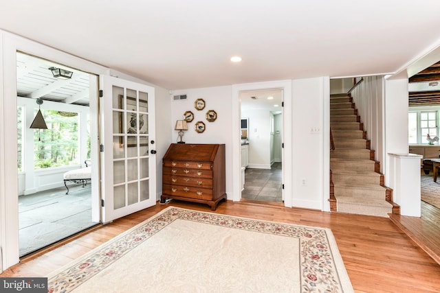 1435 Hunter View Farms, Vienna, VA 22182 - entrance foyer featuring wood finished floors and stairway