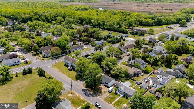 aerial perspective of suburban area