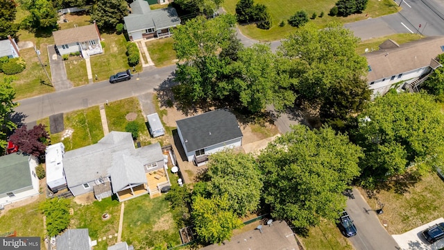 aerial view of residential area