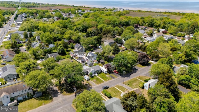 aerial view of residential area
