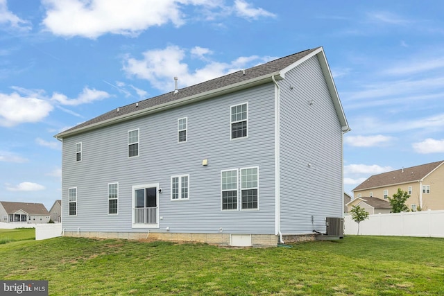 220 Ladysmith Dr, Stephens City, VA 22655 - rear view of property with central air condition unit