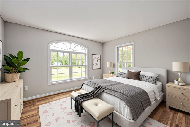 11490 Tilia Ln, Bealeton, VA 22712 - bedroom with dark wood-style floors and baseboards