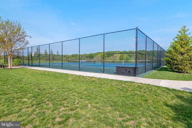 view of tennis court