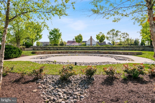 view of property's community with fence