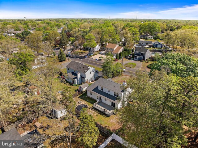 316 Nautilus Dr, Manahawkin, NJ 08050 - aerial view of property's location with nearby suburban area and a forest