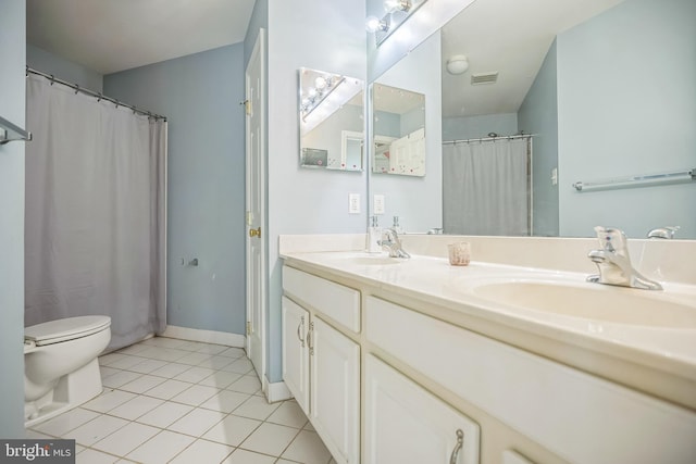 22 Sawgrass Dr, Mount Holly, NJ 08060 - full bath featuring tile patterned floors, double vanity, and toilet