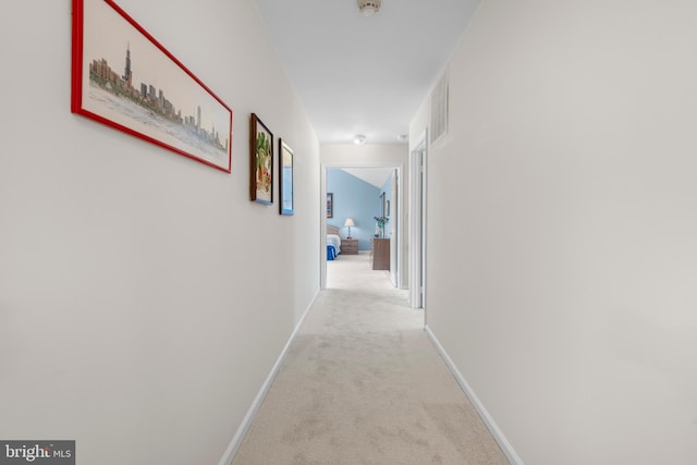 8 Botany Ct, North Potomac, MD 20878 - hallway featuring carpet floors and baseboards