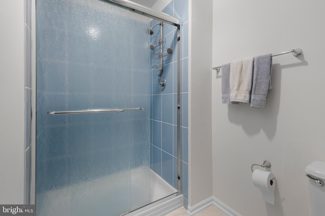 8 Botany Ct, North Potomac, MD 20878 - bathroom with a stall shower and toilet