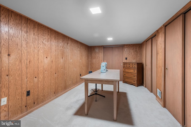 8 Botany Ct, North Potomac, MD 20878 - office area with light colored carpet and wooden walls