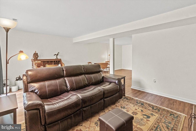 2218 W Greenleaf Dr W, Frederick, MD 21702 - living room with light wood finished floors and baseboards