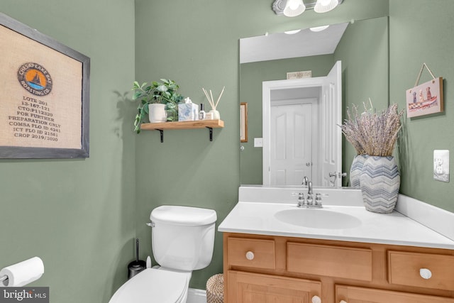 9420 River View Rd, Broomes Island, MD 20615 - bathroom with toilet and vanity