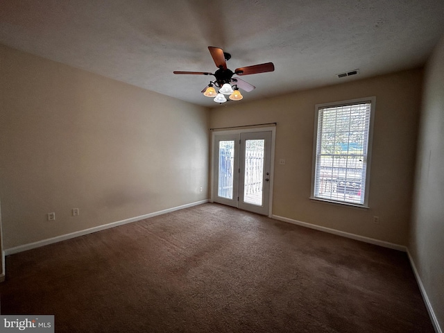 331 Lora Dr, Woodstock, VA 22664 - empty room featuring baseboards, carpet floors, and ceiling fan