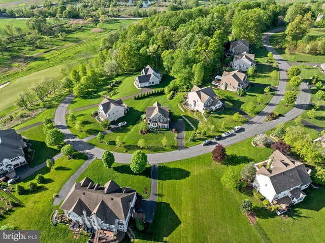 aerial view of residential area