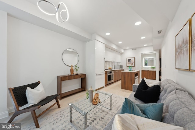 1427 Rhode Island Ave NW Unit L01, Washington, DC 20005 - living area with recessed lighting and light wood finished floors