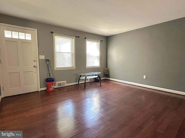 1206 Cedarcroft Rd, Baltimore, MD 21239 - foyer with dark wood finished floors and baseboards