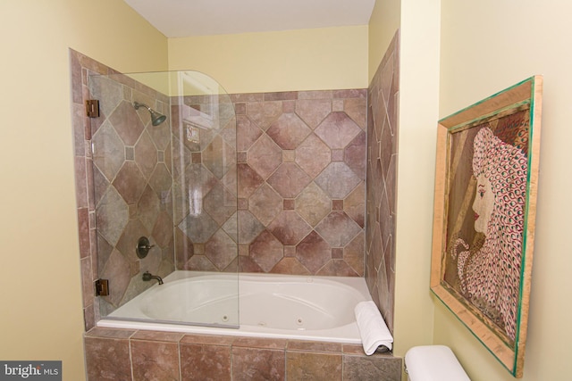 301 Meyers Ave, Meyersdale, PA 15552 - bathroom featuring toilet and tiled shower / bath combo