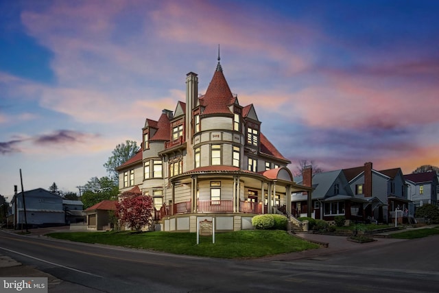 301 Meyers Ave, Meyersdale, PA 15552 - property at dusk with a residential view