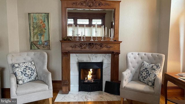 301 Meyers Ave, Meyersdale, PA 15552 - sitting room featuring a premium fireplace