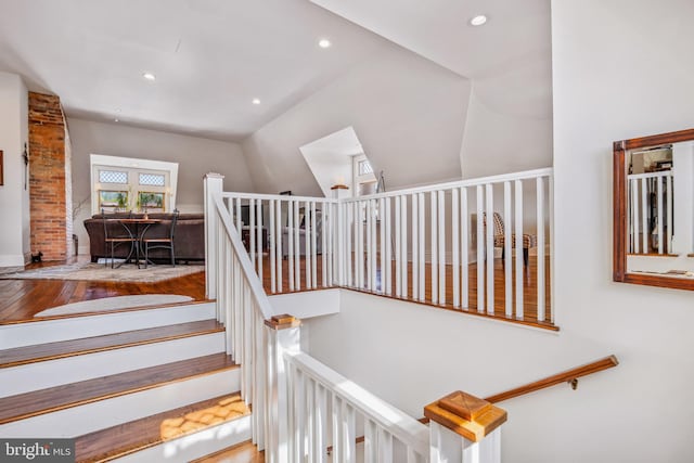 301 Meyers Ave, Meyersdale, PA 15552 - stairway featuring recessed lighting