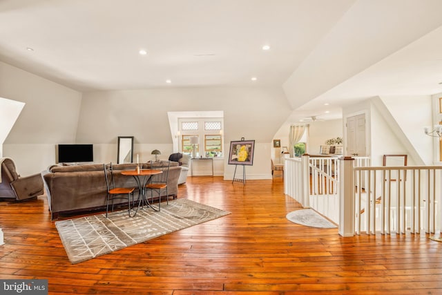 301 Meyers Ave, Meyersdale, PA 15552 - home office featuring hardwood / wood-style flooring, recessed lighting, and baseboards
