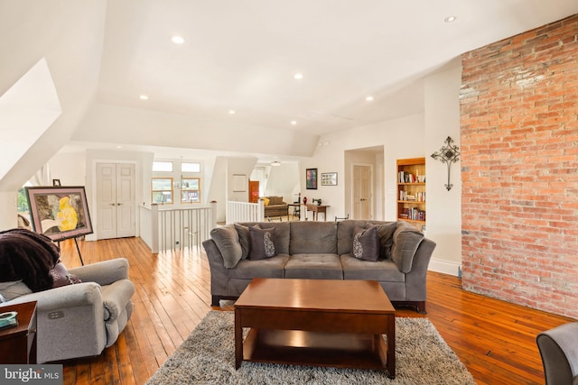 301 Meyers Ave, Meyersdale, PA 15552 - living room featuring hardwood / wood-style flooring and recessed lighting