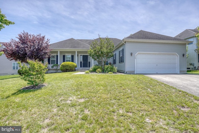 328 Gillibrook Ln, Dover, DE 19904 - ranch-style house featuring concrete driveway, a garage, and a front yard