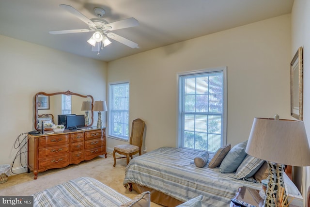 328 Gillibrook Ln, Dover, DE 19904 - bedroom with light carpet and a ceiling fan