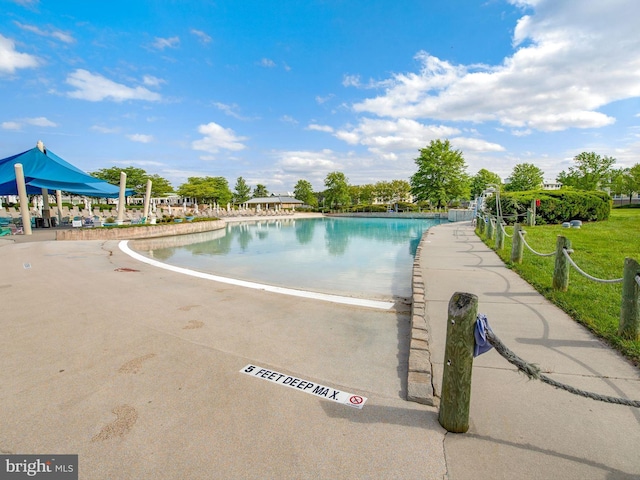 27173 Barefoot Blvd Unit 15, Millsboro, DE 19966 - view of swimming pool featuring a lawn