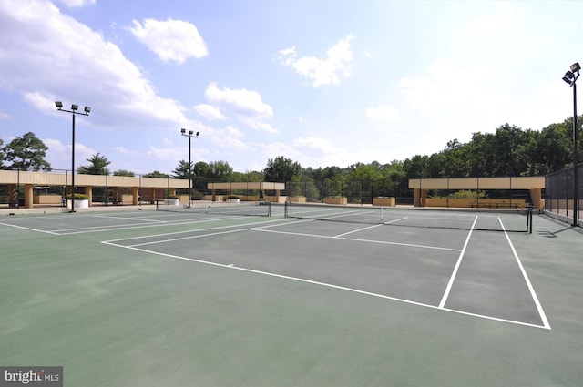 4500 S Four Mile Run Dr Unit 110, Arlington, VA 22204 - view of tennis court with community basketball court and fence