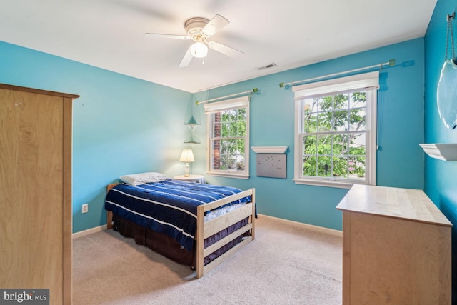22 Devonshire Dr, Voorhees, NJ 08043 - bedroom featuring carpet flooring, baseboards, and ceiling fan
