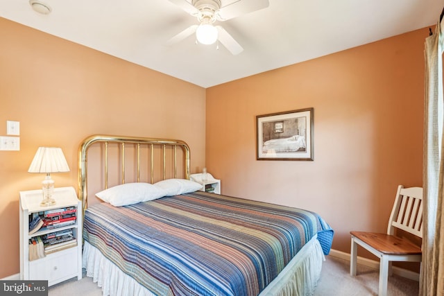 22 Devonshire Dr, Voorhees, NJ 08043 - carpeted bedroom with baseboards and a ceiling fan