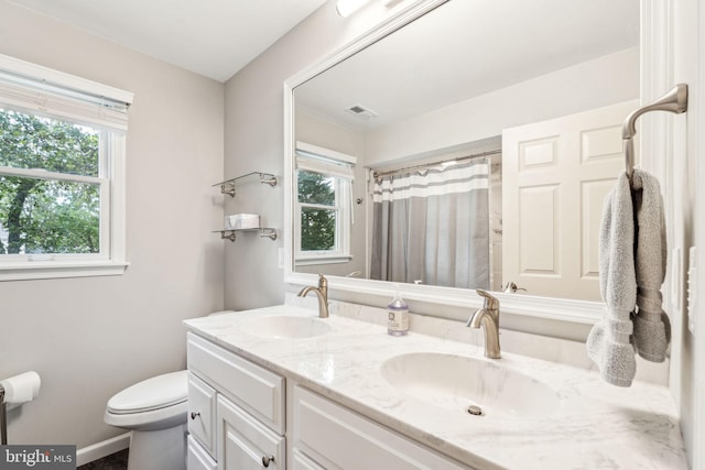 22 Devonshire Dr, Voorhees, NJ 08043 - full bath with double vanity, toilet, and baseboards
